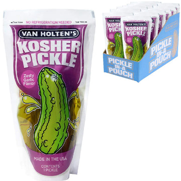 12 Pack x Van Holten's Jumbo Kosher Garlic Pickle-In-A-Pouch
