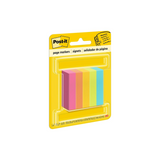 3 Pack x Post-It Page Markers - 5 Assorted Fluorescent Colours