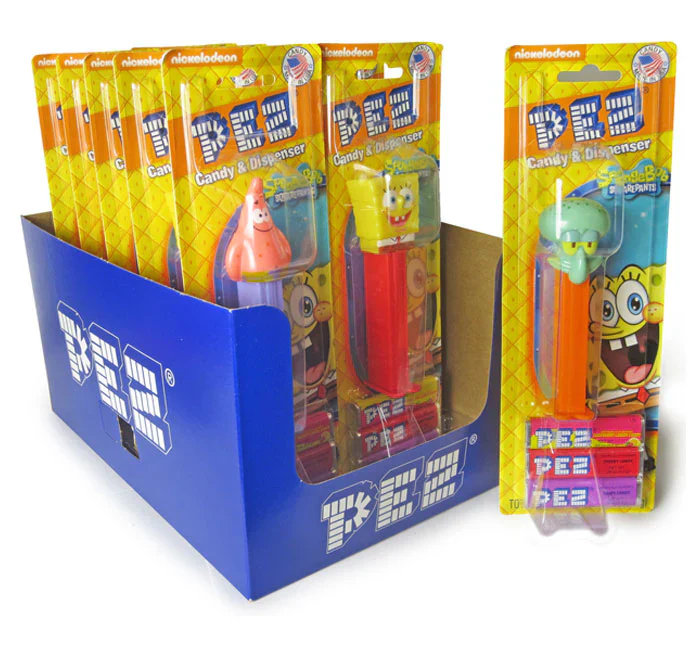 6 Pack x Pez Dispenser Sponge Bob 17g