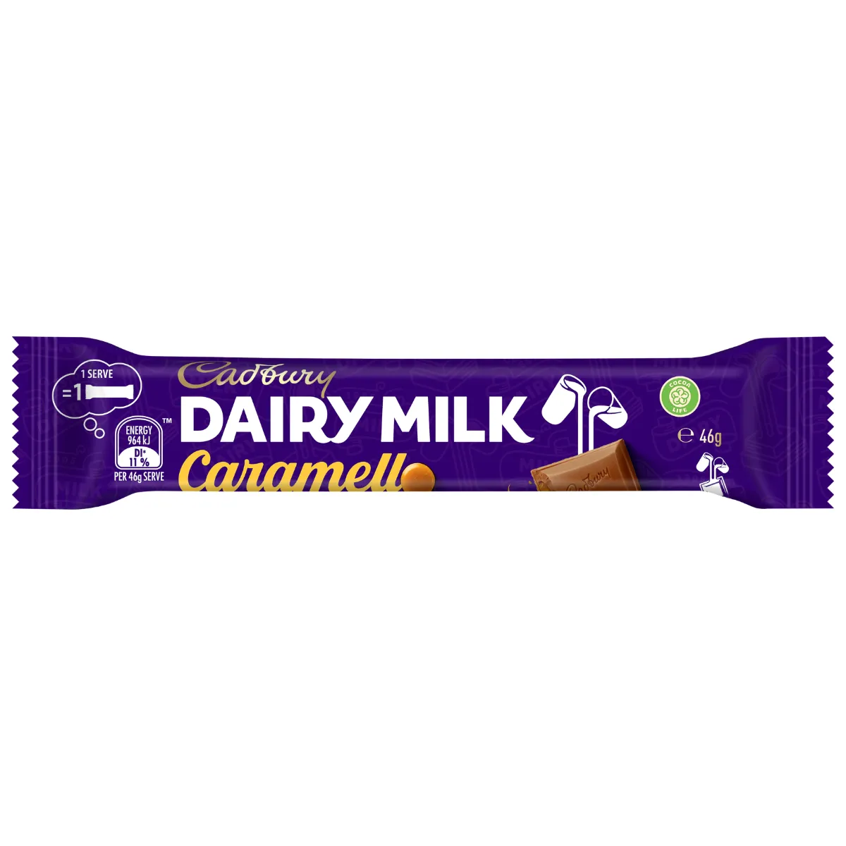 48 Pack x Cadbury Dairy Milk Caramello Chocolate Bar 46g