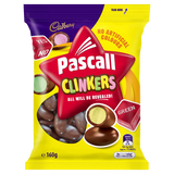 Cadbury Pascall Clinker Milk Chocolate Lollies Snack & Share Bag 160g