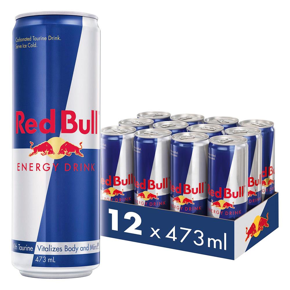 12 Pack x Red Bull Energy Drink Can - 473ml