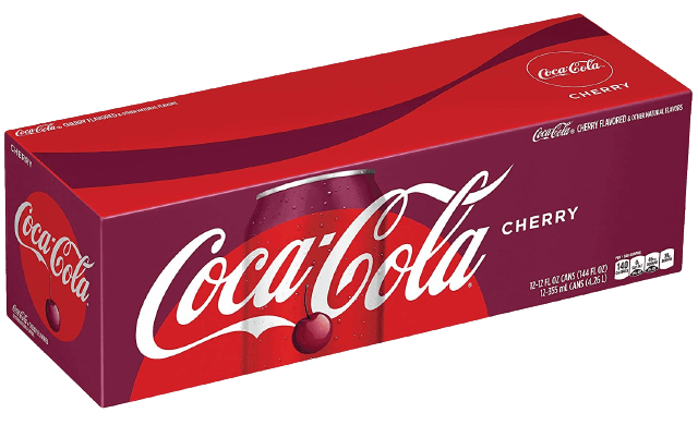 12 Pack x Cherry Coke Soda Can - 355ml