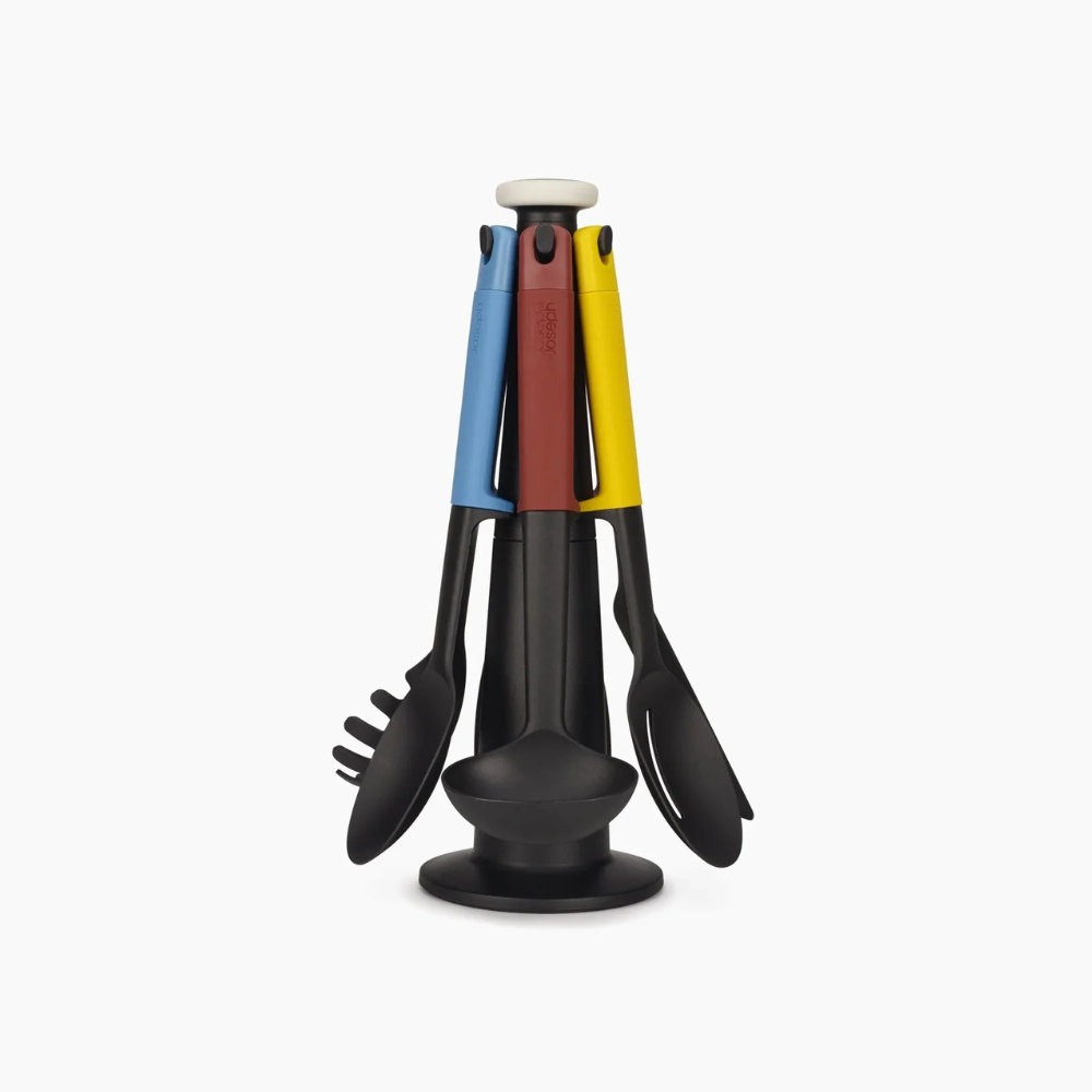 Joseph Joseph Elevate 6 Piece Utensil Set with Storage Stand - Multicolor