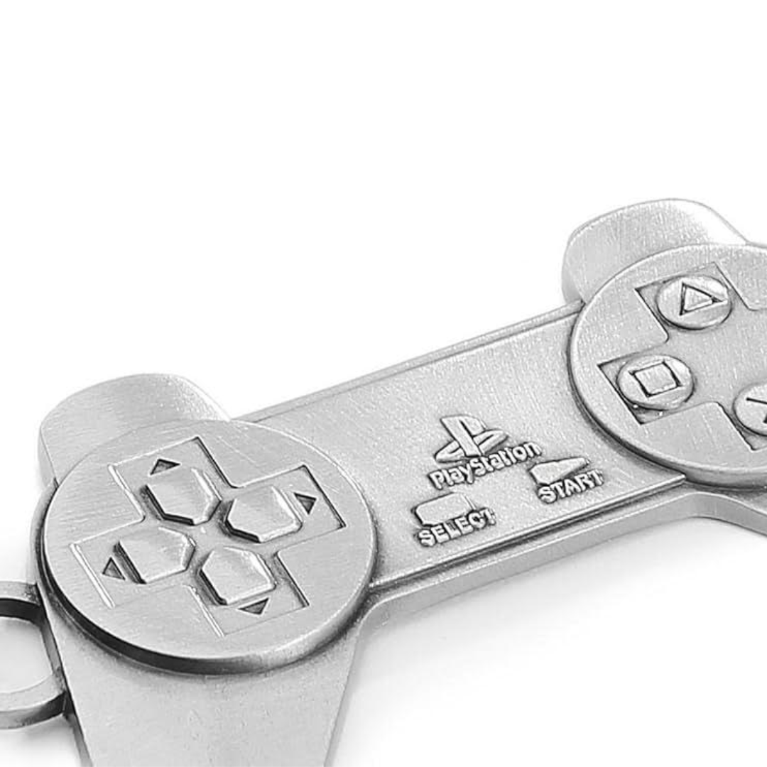 Metal Video Game Controller Keyring