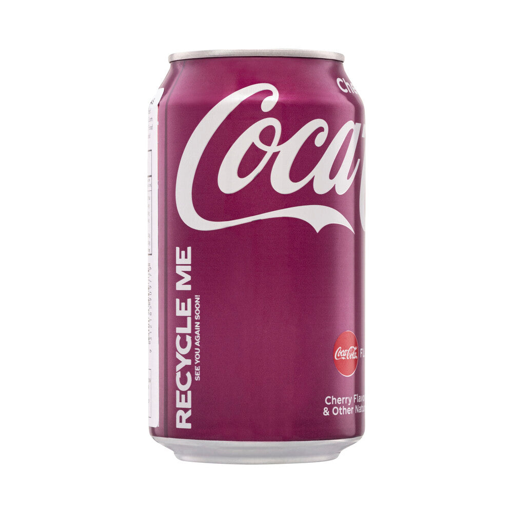 12 Pack x Cherry Coke Soda Can - 355ml