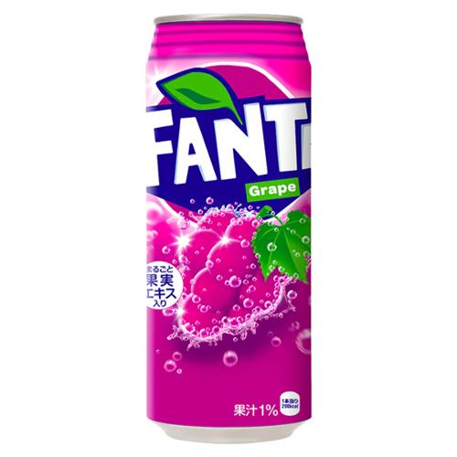24 Pack x Japanese Fanta Grape 500ml