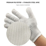 Anti Cut Protective Kitchen Gloves - 1 Pair