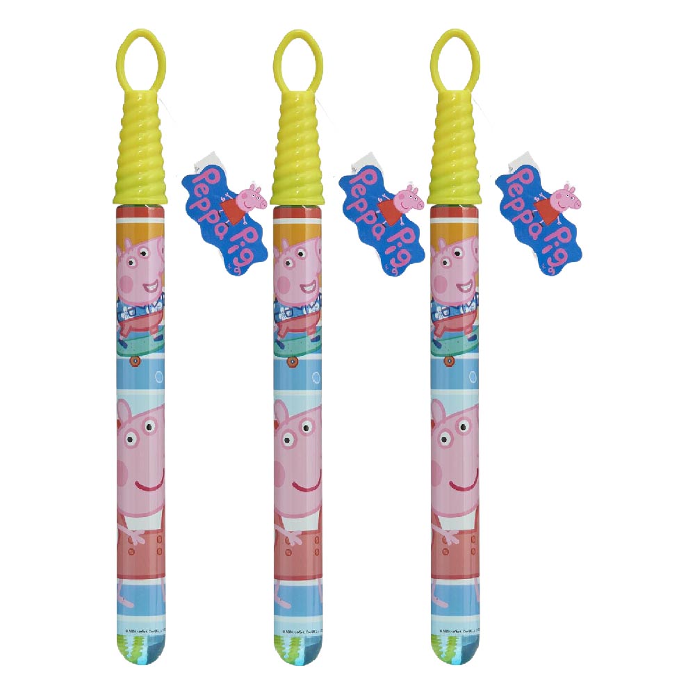 3 Pack x Peppa Pig Bubble Wand