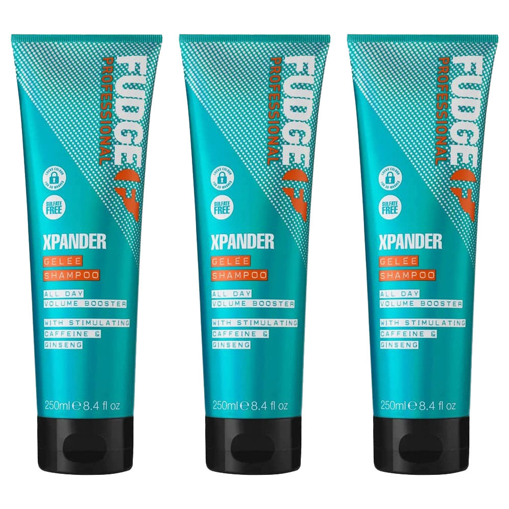 3 x Fudge Shampoo Xpander All Day Volume Booster 250ml
