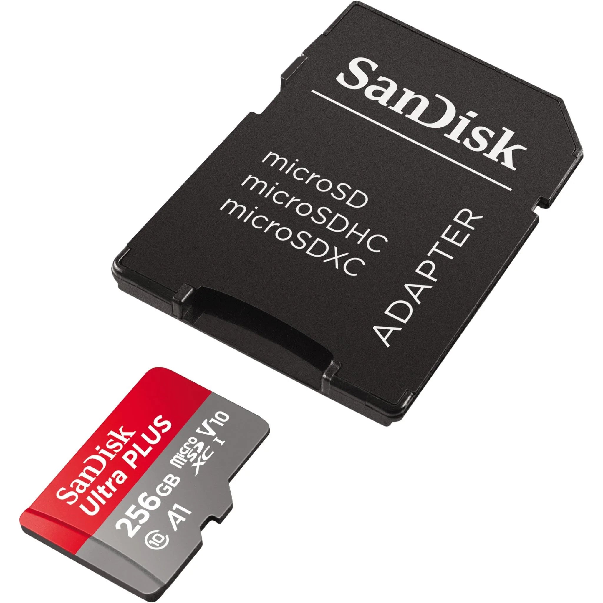 SanDisk Ultra Plus MicroSDXC Memory Card With Adapter - 256GB