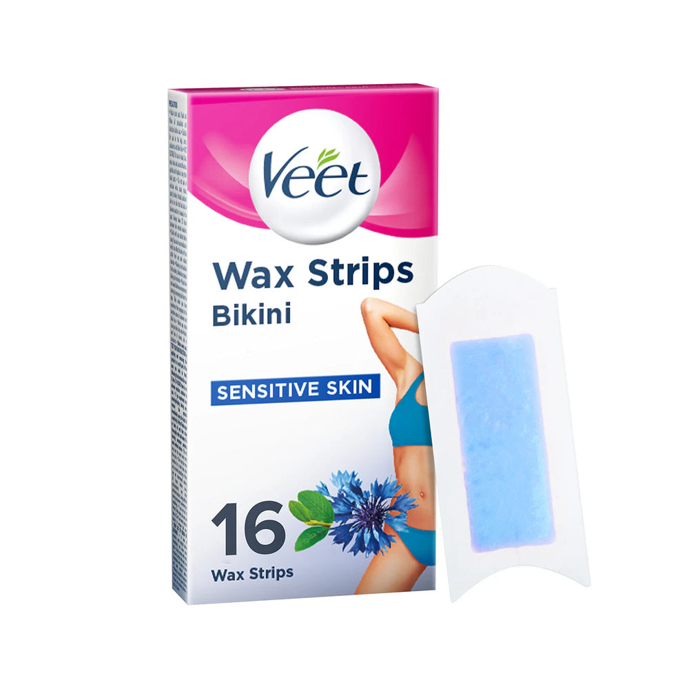 Veet Easy Gel Bikini Wax Strips - Almond Oil - 16 Pack