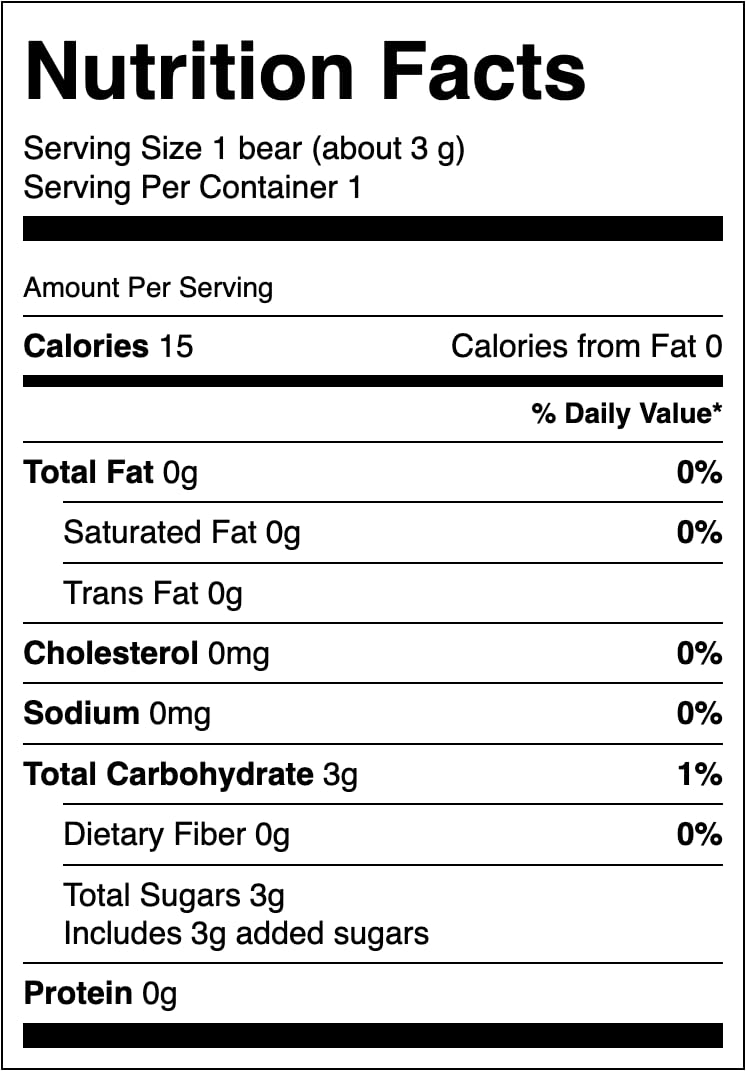 Lil' Nitro - The World's Hottest Gummy Bear 3g(0.1oz)