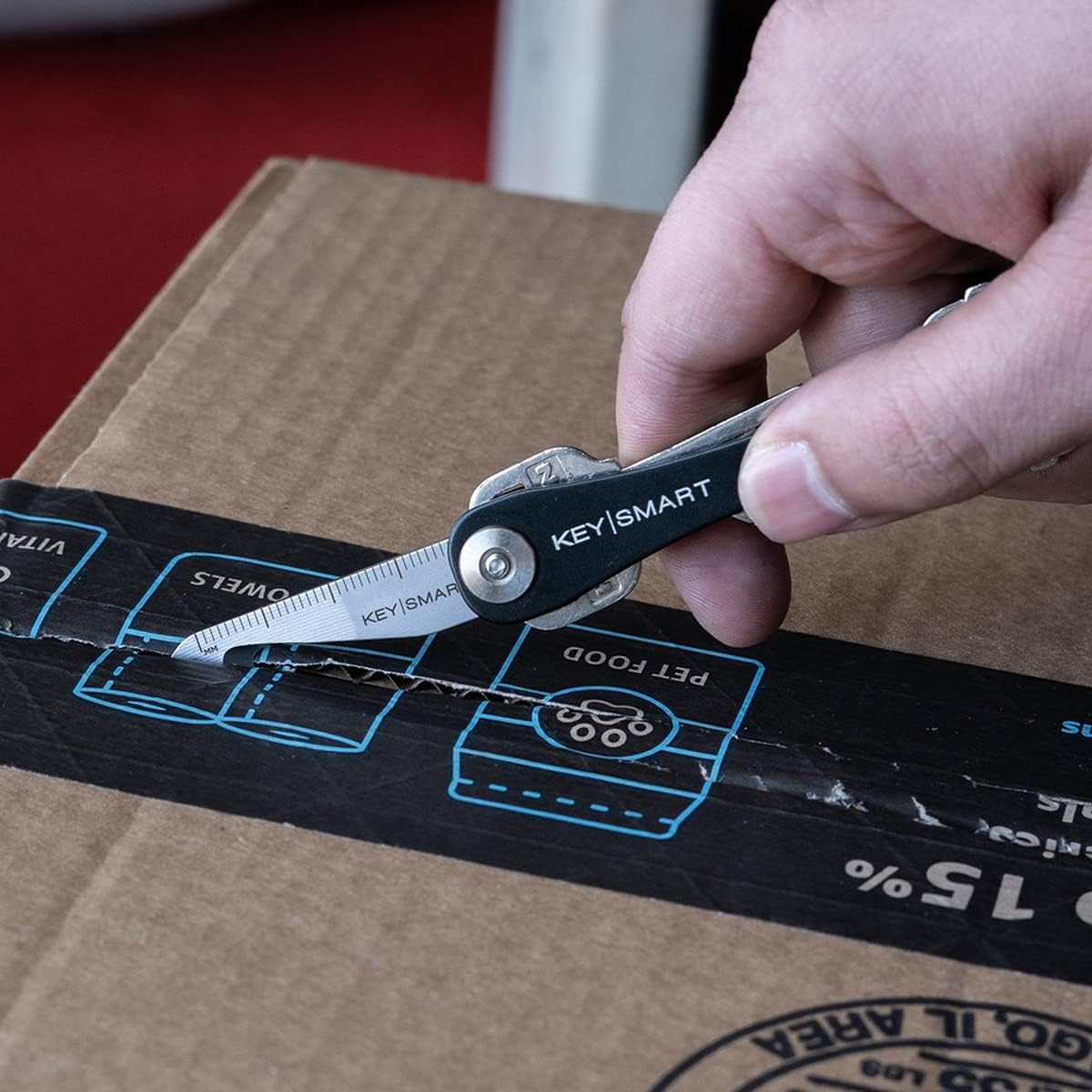 KeySmart Multi-Tool 5-in-1 Keychain Tool Stainless Steel