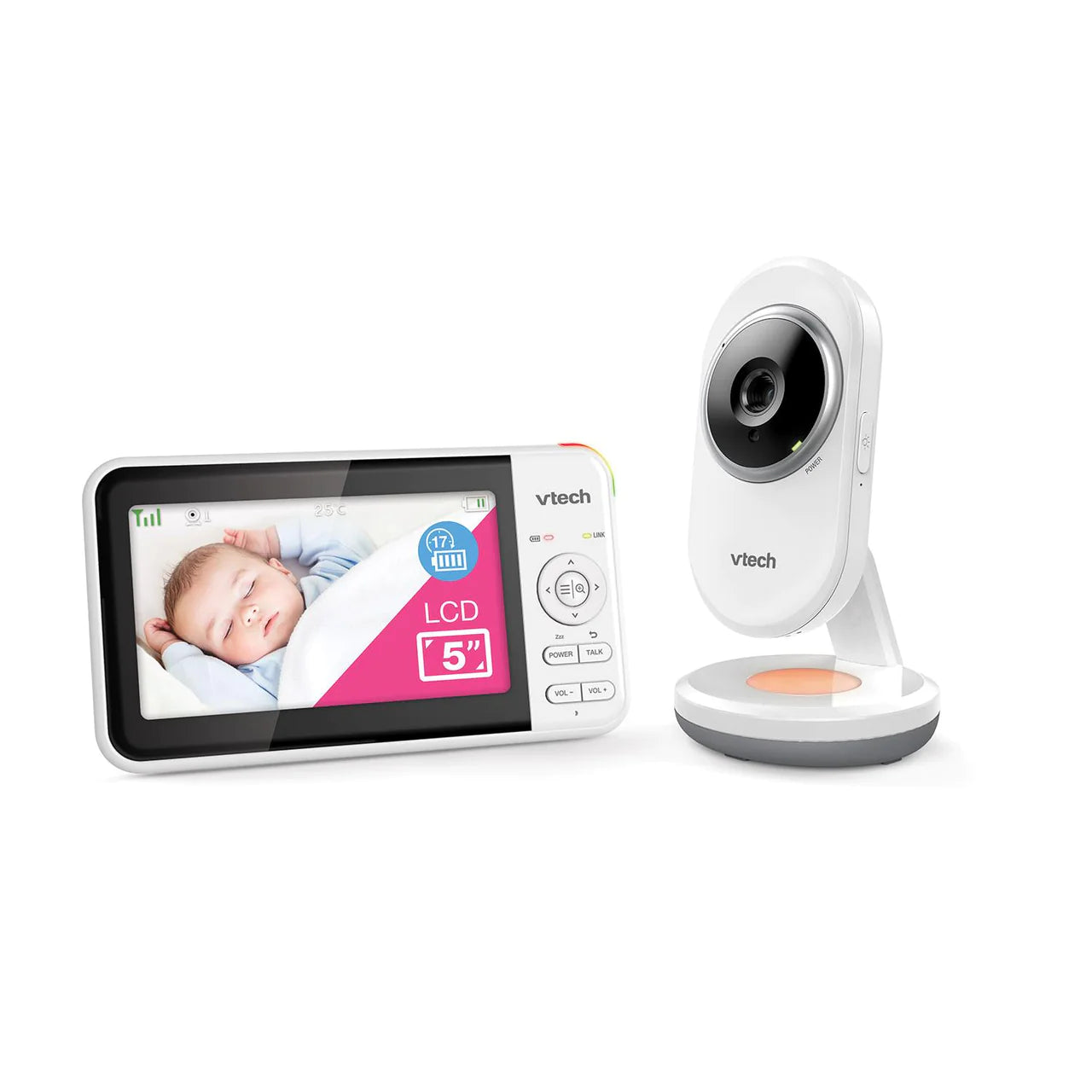 VTech BM5250N 5" Full Colour Video & Audio Baby Monitor