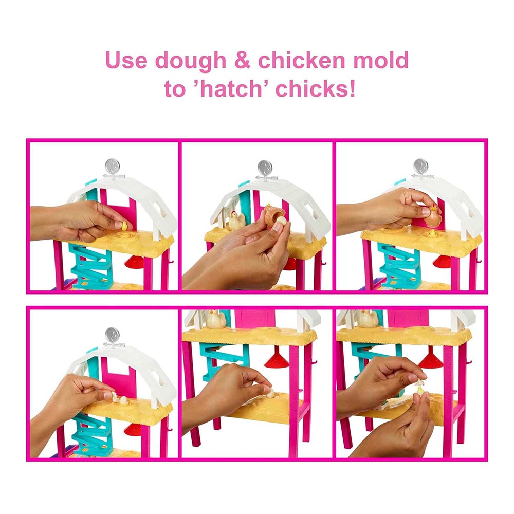 Barbie Hatch & Gather Egg Farm Doll Playset
