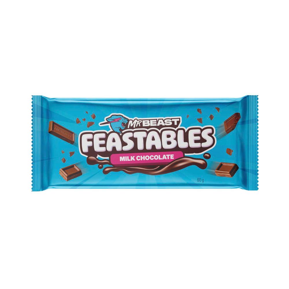 10 Pack x Mr Beast Feastables Milk Chocolate - 60g