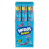 24 Pack x Nerds Rope Gummy & Crunchy Very Berry Candy 26g