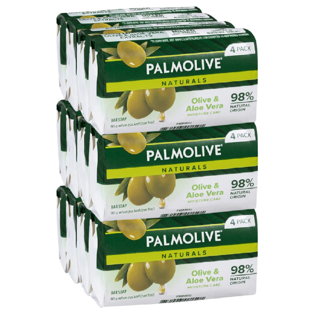 3 Pack x Palmolive Moisture Care Soap Aloe & Olive Extracts 4pc