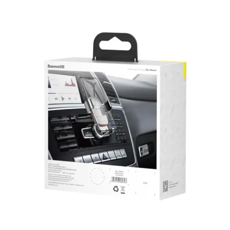Baseus Gravity CD Slot Car Mount - Metal Age Silver