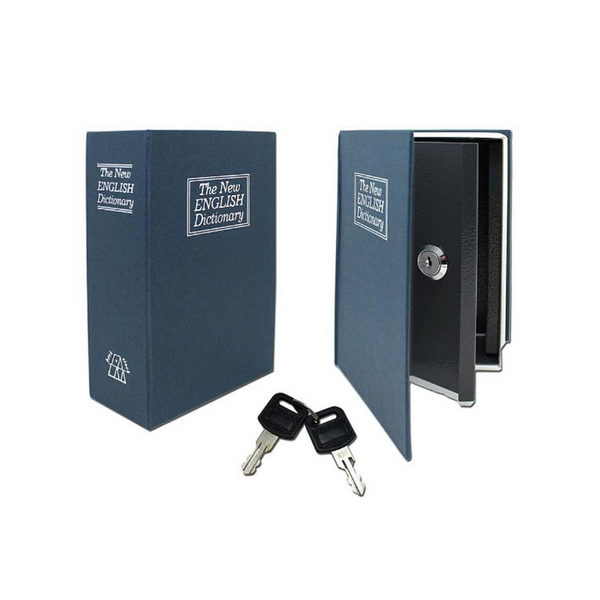 Home Safe New English Dictionary Book Safe Navy Blue Smooth Sales