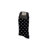 Sock Standard - Black With Large Polka Dots