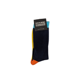 Sock Standard - Navy With Yellow Stripe