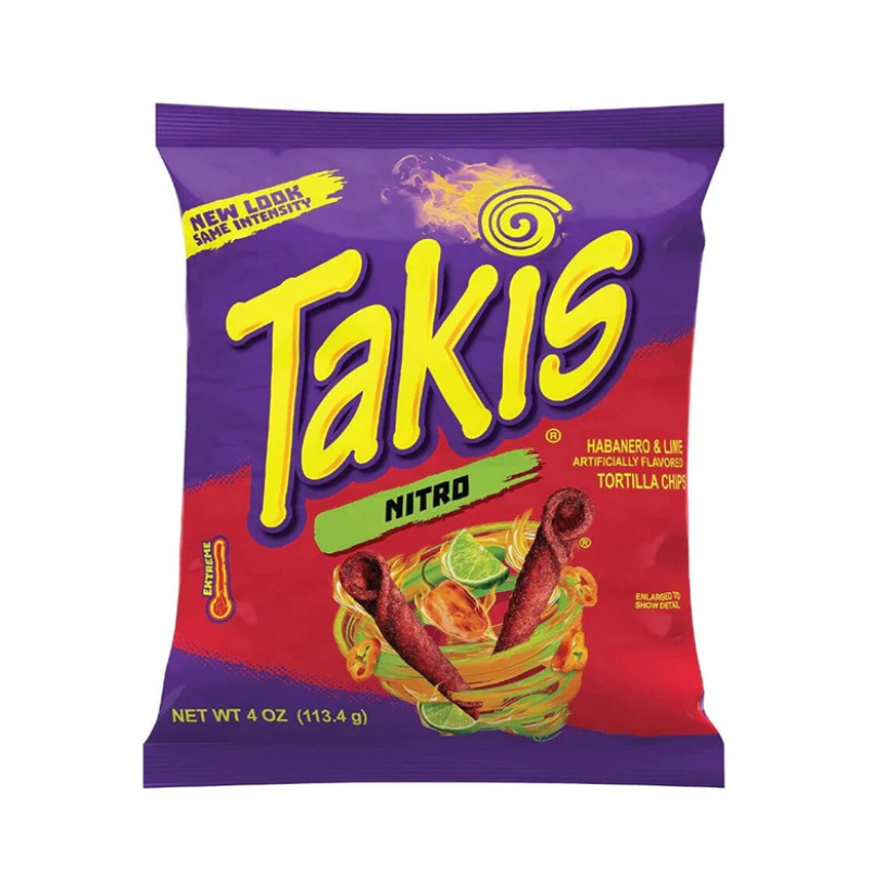 20 Pack x Takis Nitro Habanero & Lime Tortilla Chips 92g