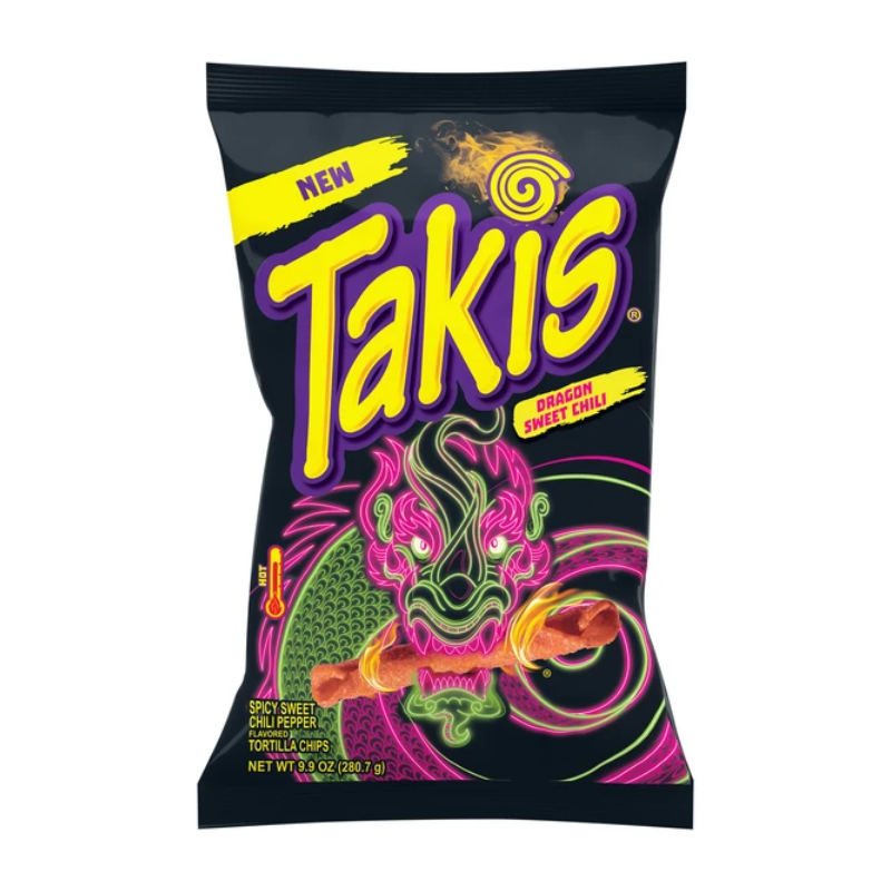 14 Pack x Takis Dragon Sweet Chili Tortilla Chips 280g
