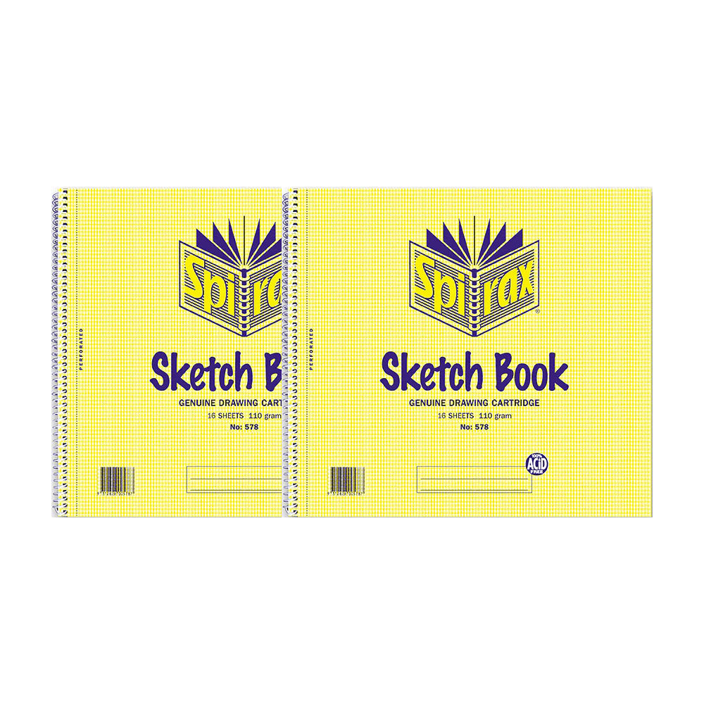 2 Pack x Spirax No. 578 Sketch Book 16 Page
