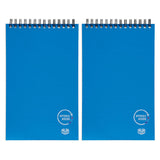 2 Pack x Spirax Kode P956 Blue Reporter Notebook 200 Page
