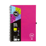 2 Pack x Spirax Kode P959 A4 Pink Notebook With Pen Holder 240 Page