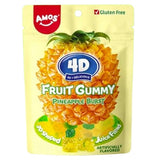 12 Pack x Amos 4D Gummy Pineapple Burst Peg Bag 170g