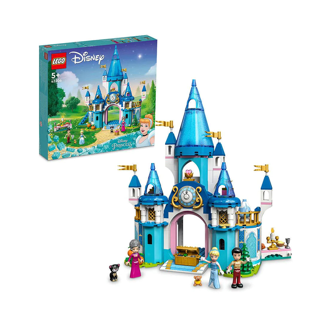 LEGO Disney Cinderella and Prince Charming’s Castle - 43206