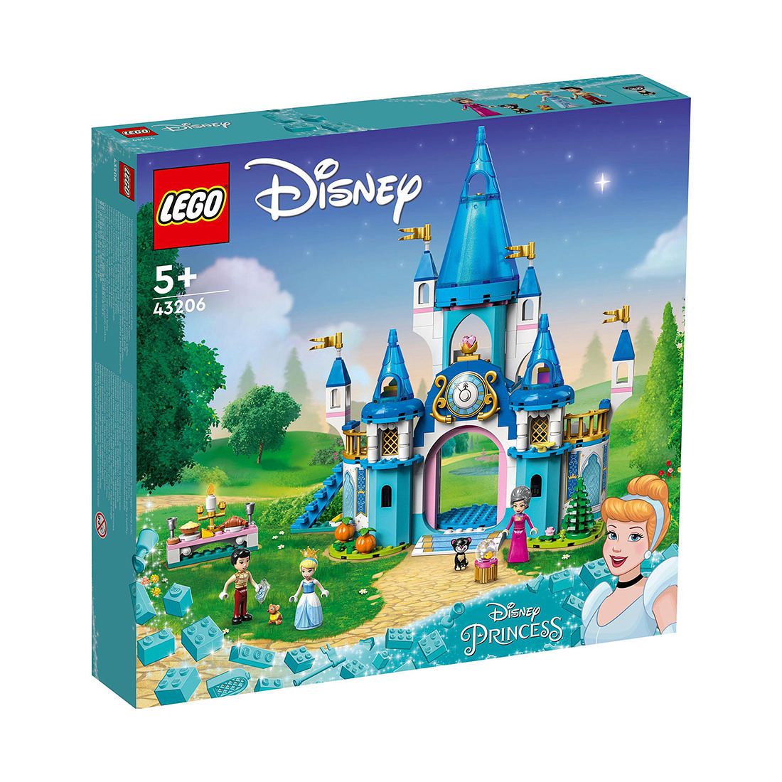 LEGO Disney Cinderella and Prince Charming’s Castle - 43206