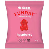 12 Pack x Funday Raspberry Flavoured Gummy Frogs 50g
