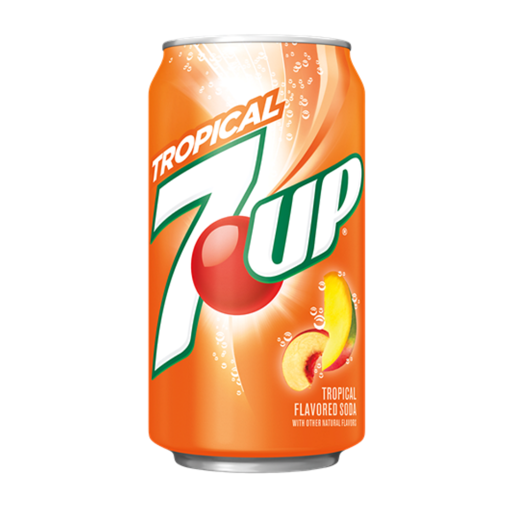 12 Pack x 7Up Tropical Soda - 355ml