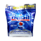 4 Pack x Finish Powerball Quantum Dishwasher 64 Tablets Lemon Sparkle