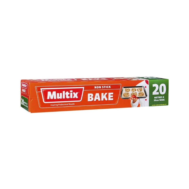 2 Pack x Multix Non Stick Bake Value 20 Metres x 30cm Wide