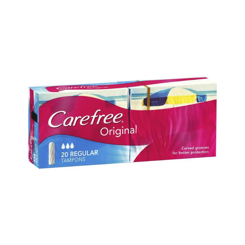 12 Pack x Carefree Original Regular Tampons - 20 Pack
