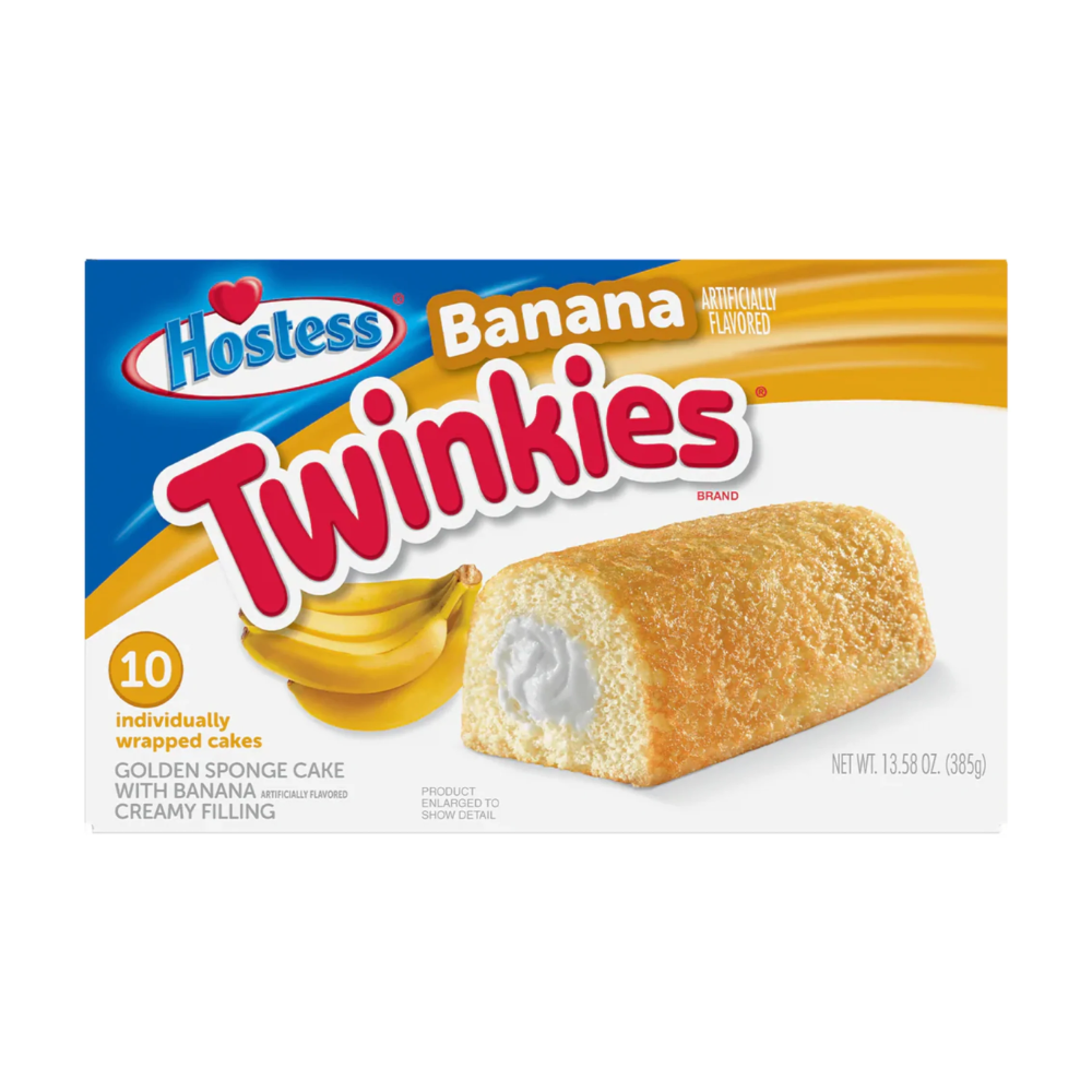 6 Pack x Hostess Banana Twinkies 385g (10pc)