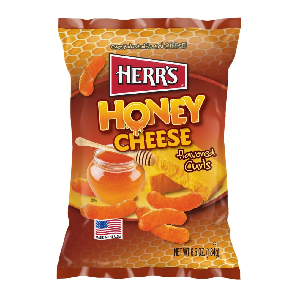 12 Pack x Herr's Honey Cheese Curls 184g