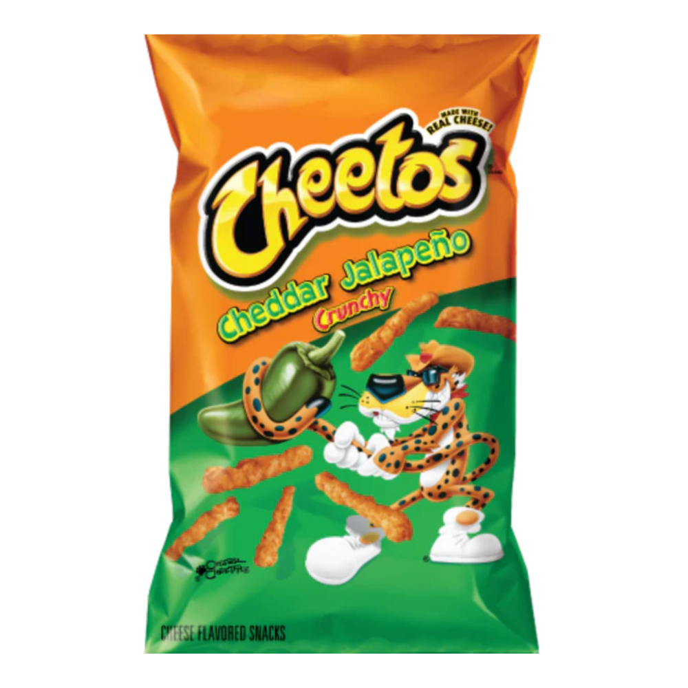10 Pack x Cheetos Crunchy Cheddar Jalapeno Flavoured Snacks 226g