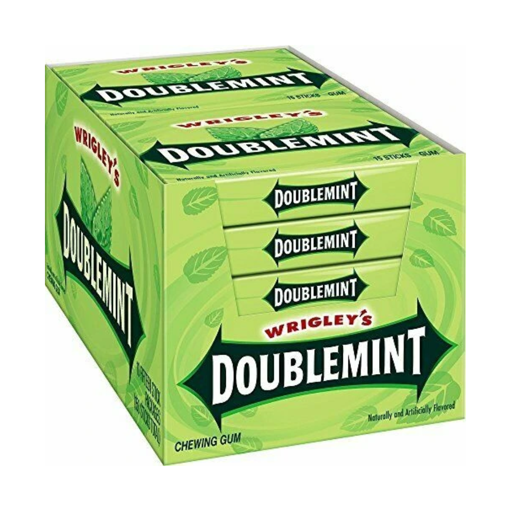 10 Pack x Wrigley's Doublemint Gum - 15 Stick