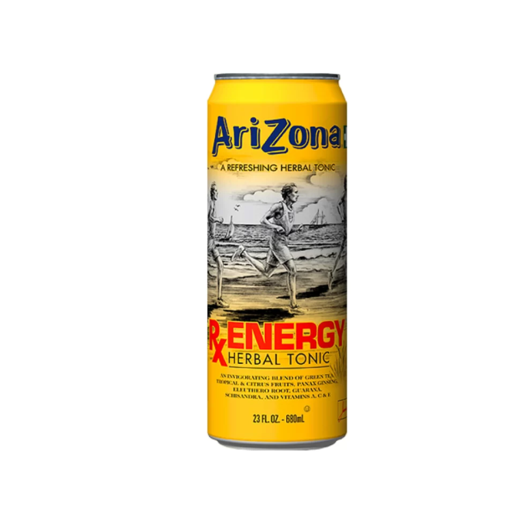 24 Pack x Arizona Rx Energy Herbal Tonic 680mL