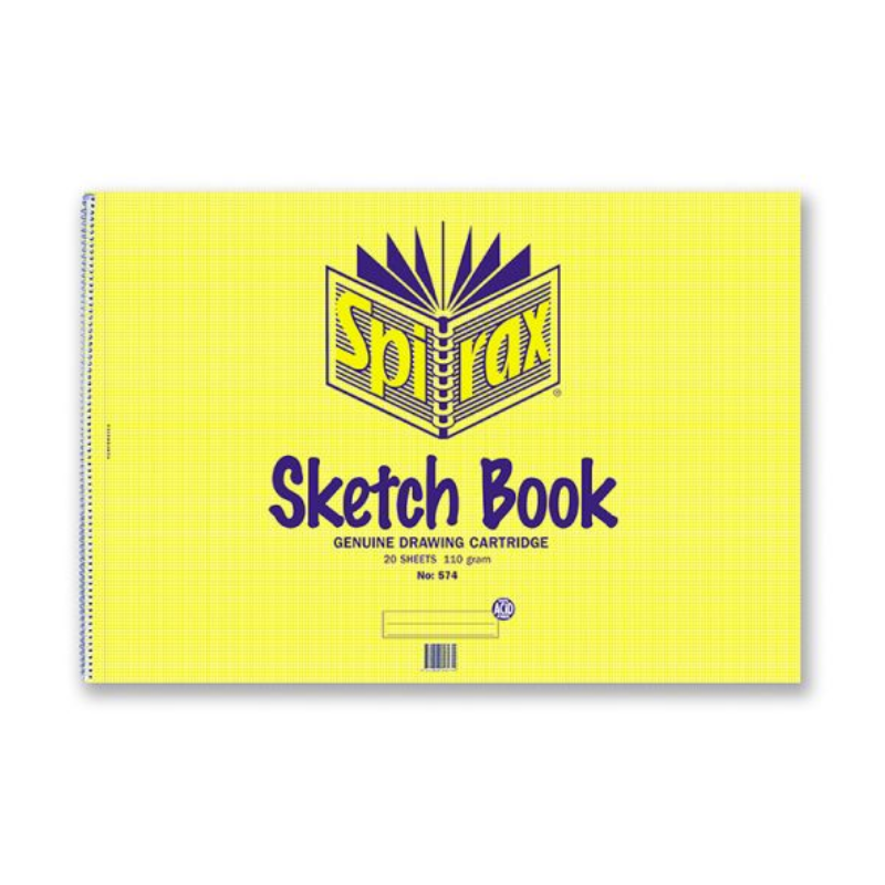 Spirax No. 574 Sketch Book 20 Page