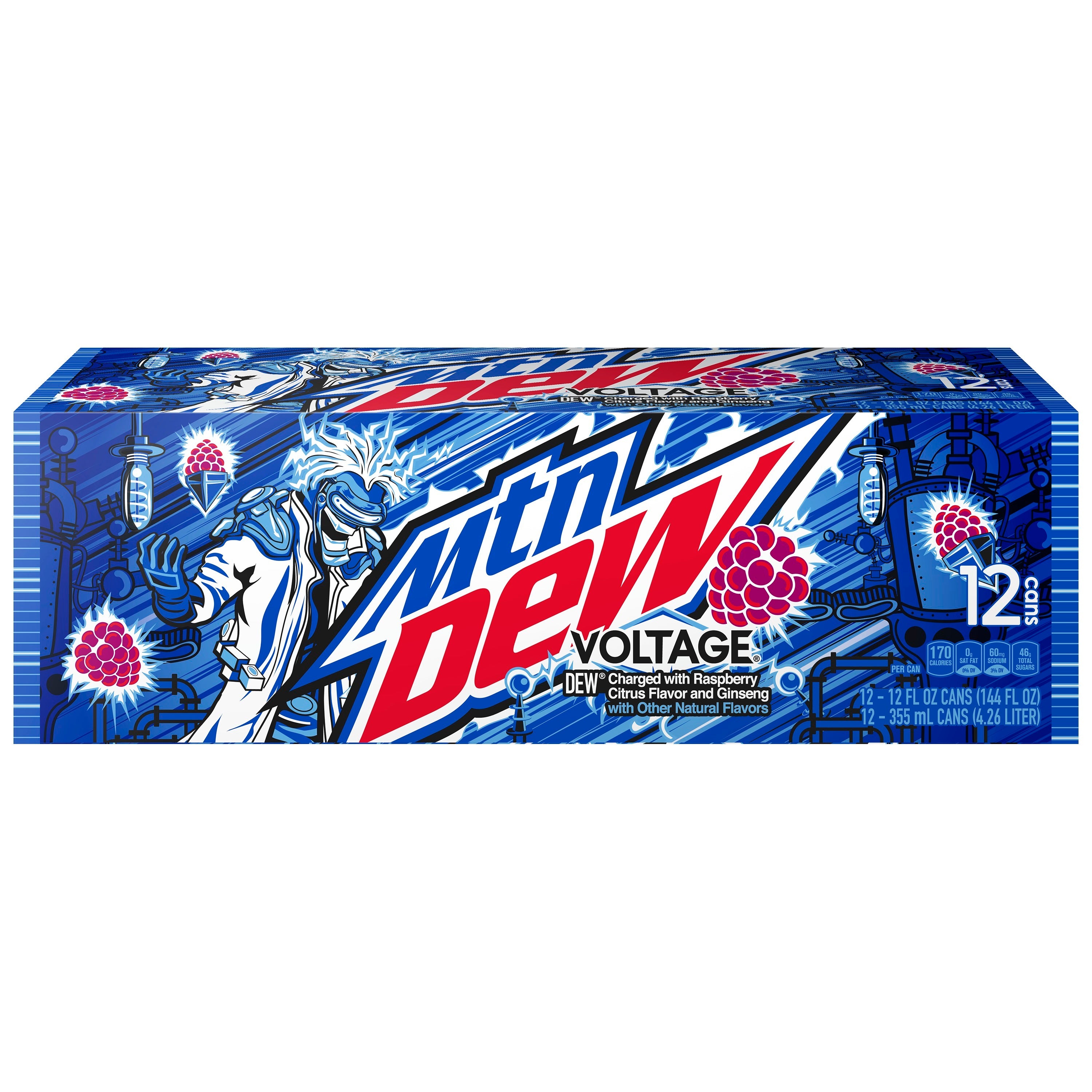 12 Pack x Mountain Dew Voltage 355ml