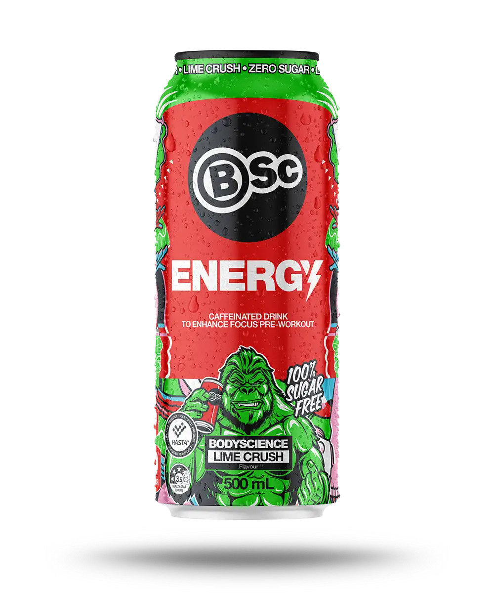 12 Pack x BSc Bodyscience Energy Drink 500mL - Lime Crush