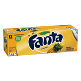 12 Pack x Fanta Pineapple Soda Can 355ml
