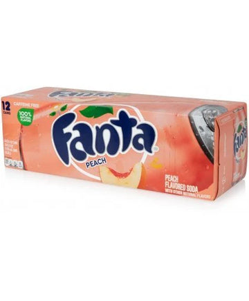12 Pack x Fanta Peach Soda Can 355ml